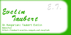 evelin taubert business card